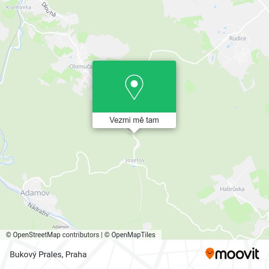Bukový Prales mapa