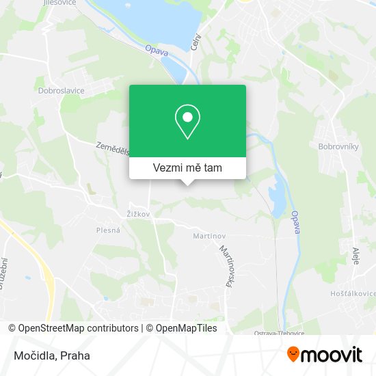 Močidla mapa