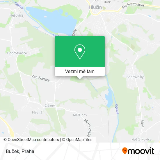 Buček mapa