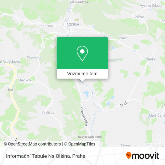 Informační Tabule Ns Olšina mapa