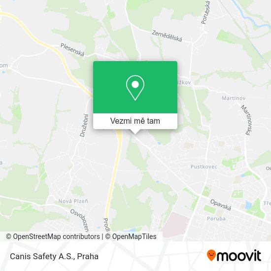 Canis Safety A.S. mapa