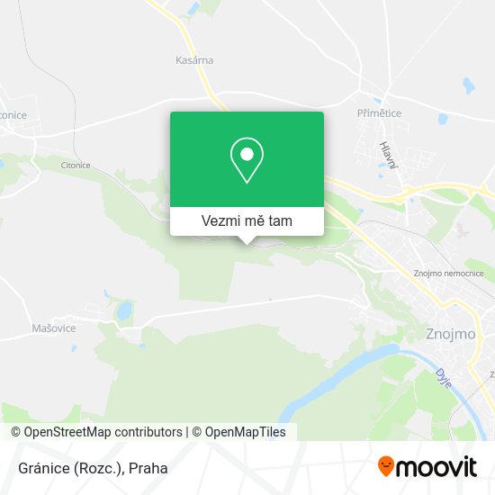 Gránice (Rozc.) mapa