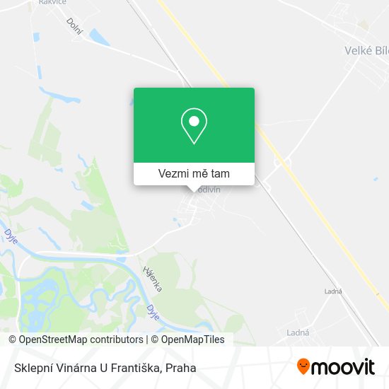 Sklepní Vinárna U Františka mapa