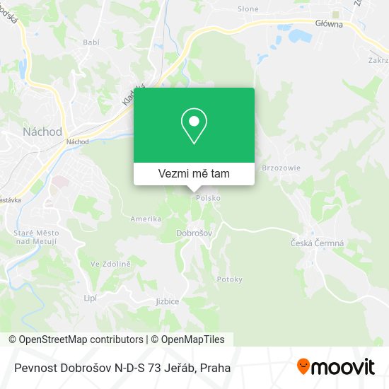 Pevnost Dobrošov N-D-S 73 Jeřáb mapa