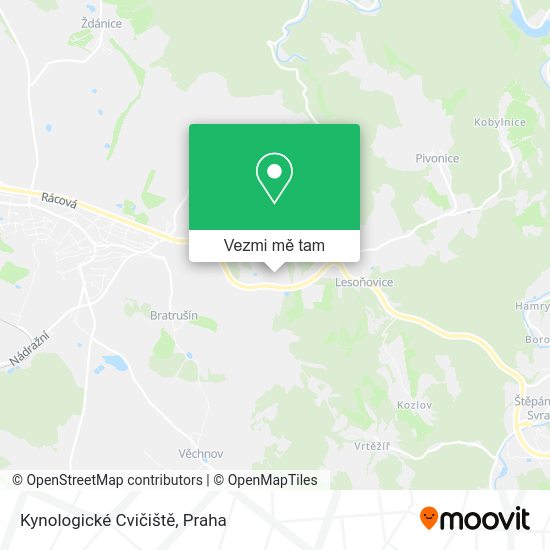 Kynologické Cvičiště mapa