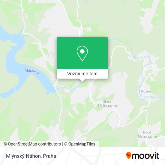 Mlýnský Náhon mapa