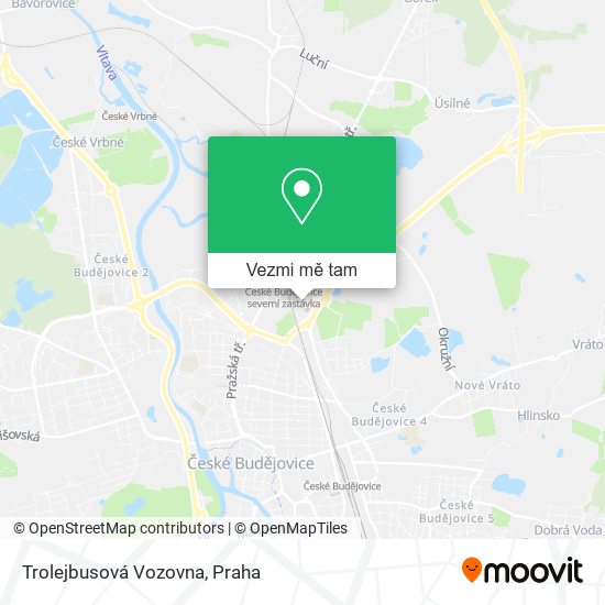 Trolejbusová Vozovna mapa