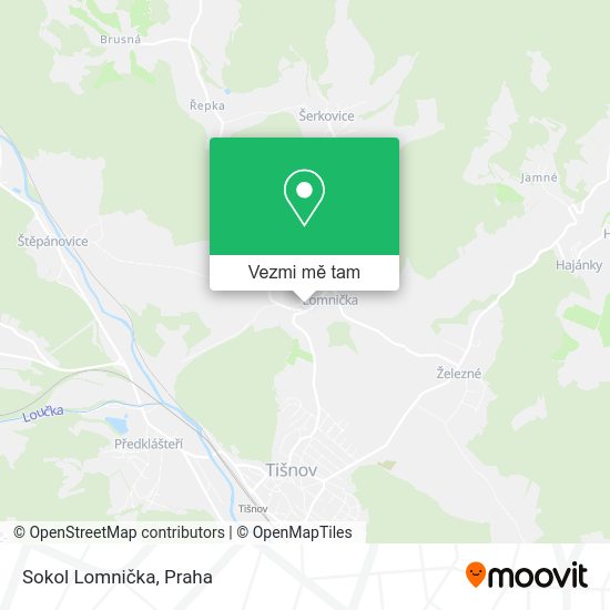 Sokol Lomnička mapa