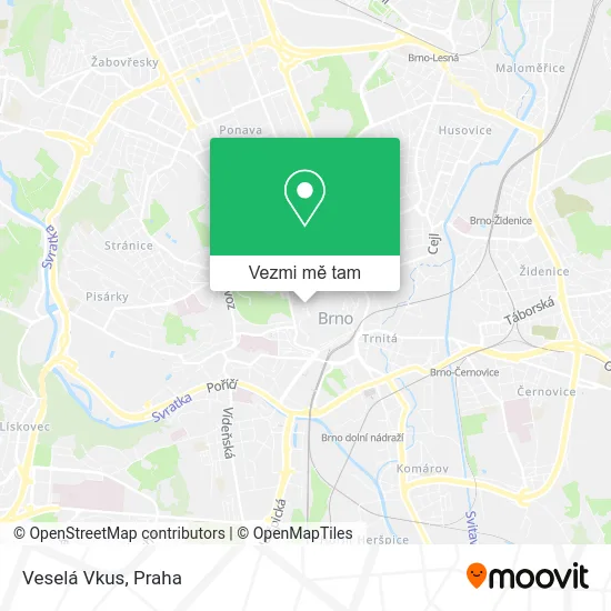 Veselá Vkus mapa