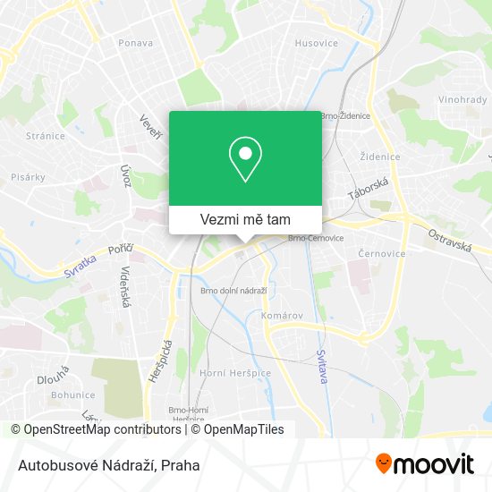 Autobusové Nádraží mapa