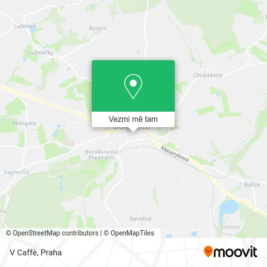 V Caffè mapa