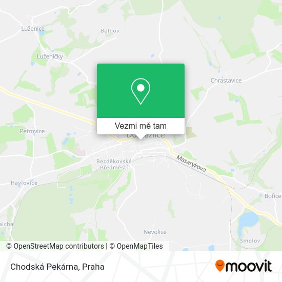 Chodská Pekárna mapa