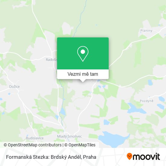Formanská Stezka: Brdský Anděl mapa