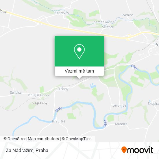 Za Nádražím mapa