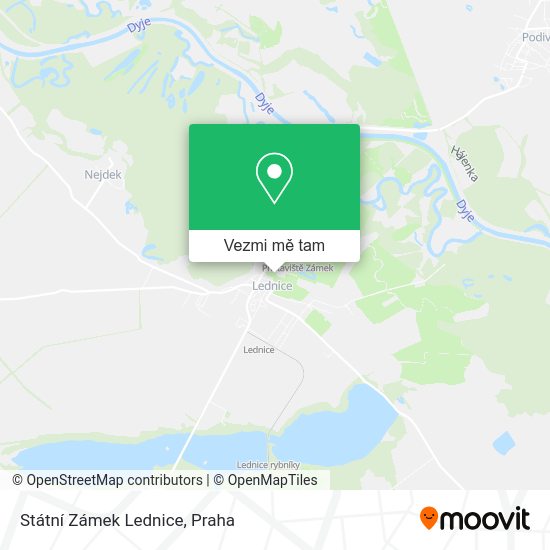 Státní Zámek Lednice mapa