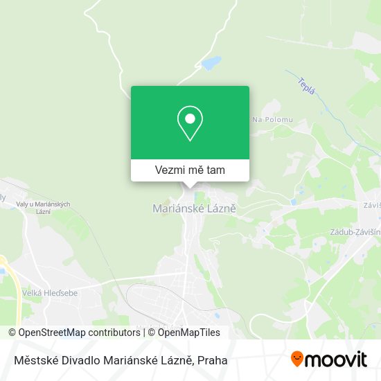 Městské Divadlo Mariánské Lázně mapa
