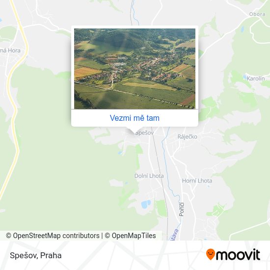 Spešov mapa