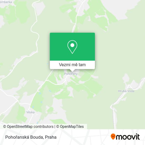 Pohořanská Bouda mapa
