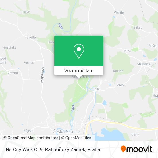 Ns City Walk Č. 9: Ratibořický Zámek mapa
