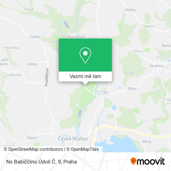 Ns Babiččino Údolí Č. 9 mapa