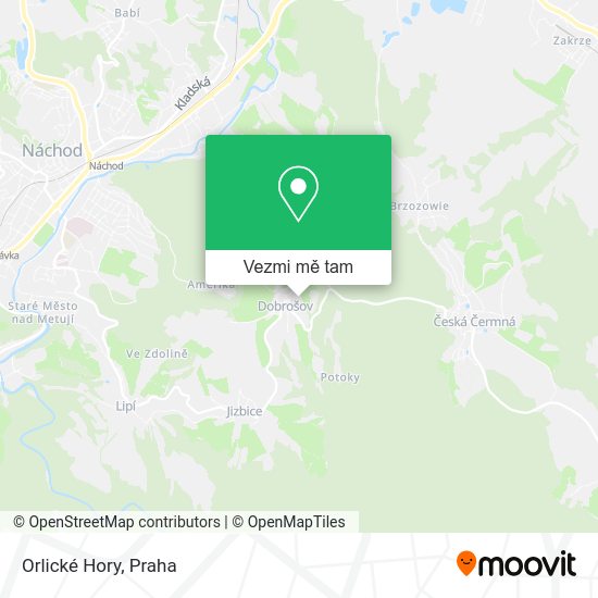 Orlické Hory mapa