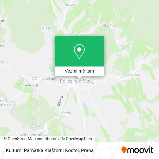 Kulturní Památka Klášterní Kostel mapa