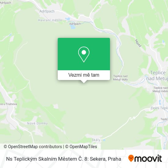Ns Teplickým Skalním Městem Č. 8: Sekera mapa