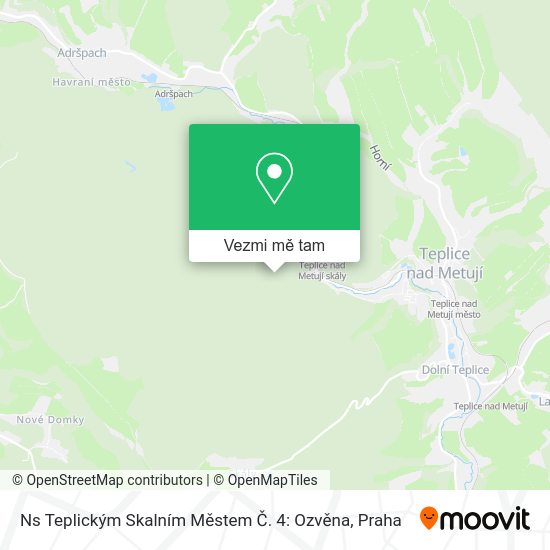Ns Teplickým Skalním Městem Č. 4: Ozvěna mapa
