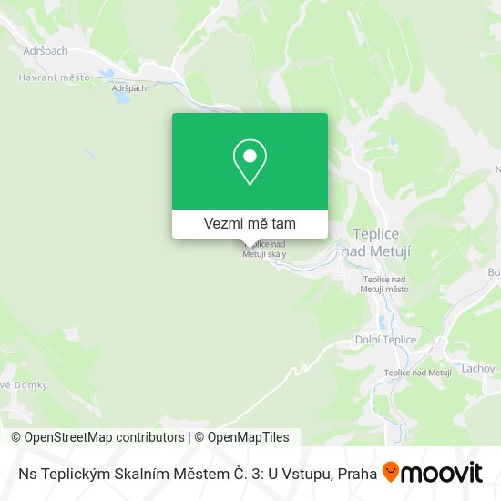 Ns Teplickým Skalním Městem Č. 3: U Vstupu mapa
