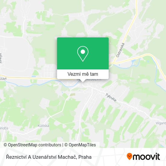 Řeznictví A Uzenářství Machač mapa