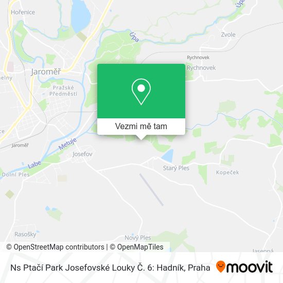 Ns Ptačí Park Josefovské Louky Č. 6: Hadník mapa