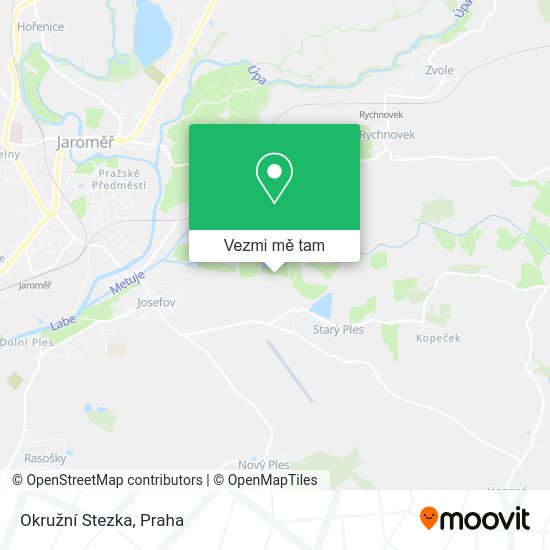 Okružní Stezka mapa