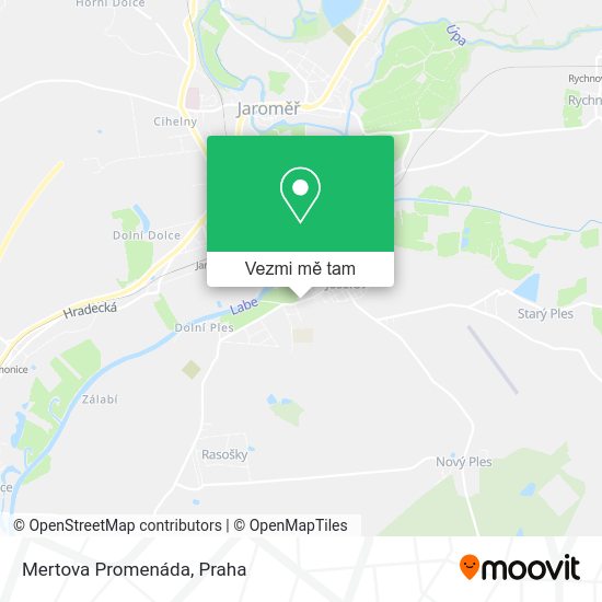 Mertova Promenáda mapa