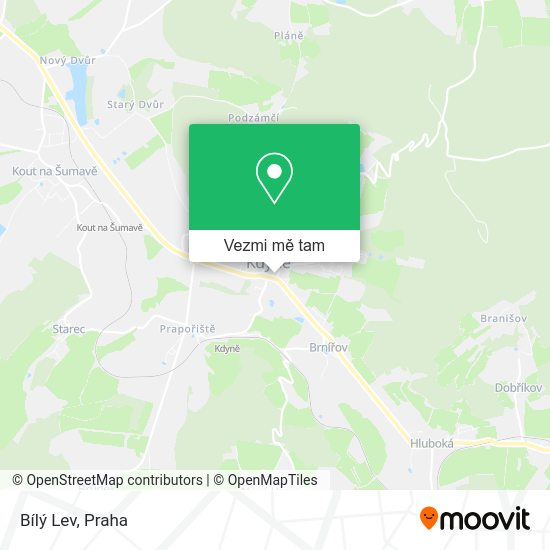 Bílý Lev mapa
