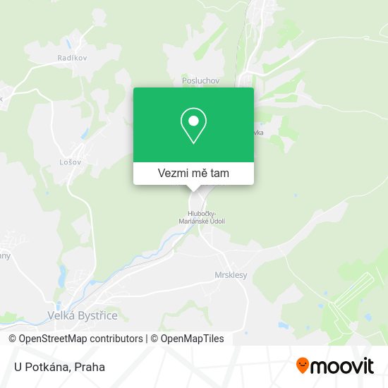 U Potkána mapa