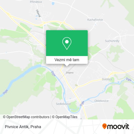 Pivnice Antik mapa