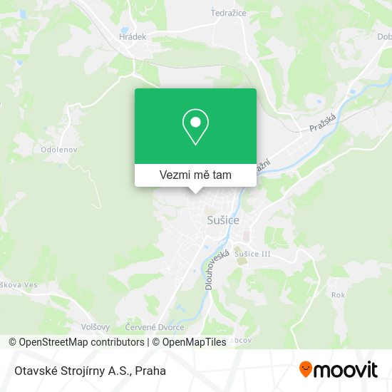 Otavské Strojírny A.S. mapa