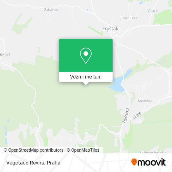 Vegetace Revíru mapa