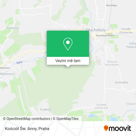 Kościół Św. Anny mapa