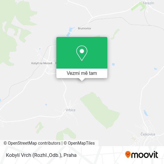 Kobylí Vrch (Rozhl.,Odb.) mapa
