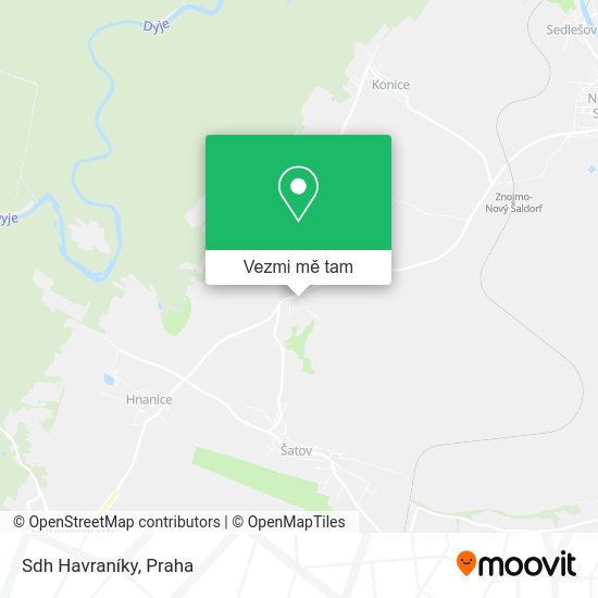 Sdh Havraníky mapa