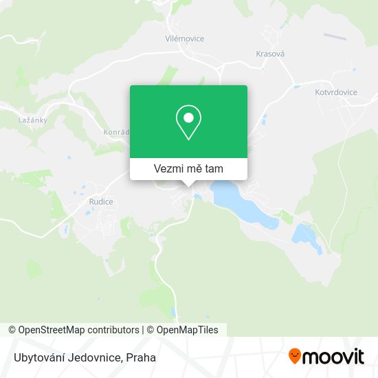 Ubytování Jedovnice mapa