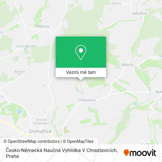 Česko-Německá Naučná Vyhlídka V Chrastavicích mapa