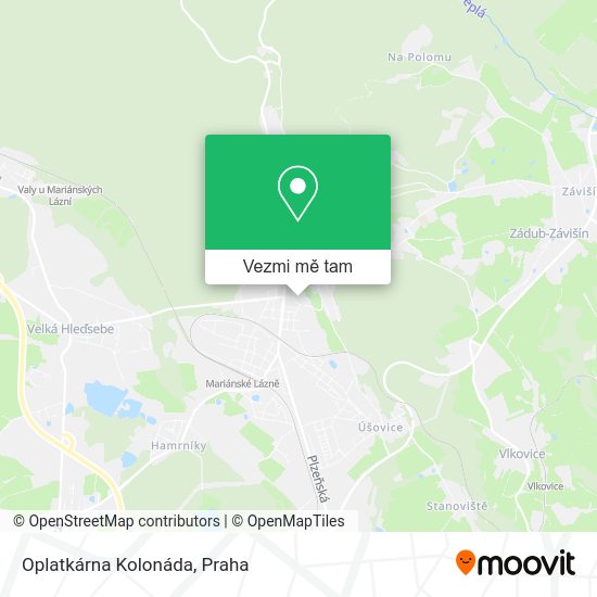 Oplatkárna Kolonáda mapa