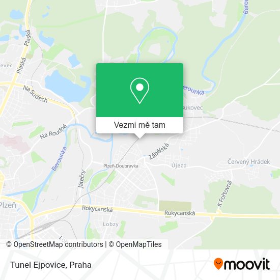 Tunel Ejpovice mapa