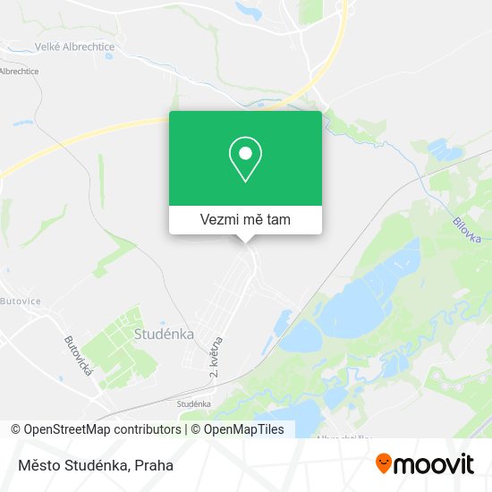 Město Studénka mapa