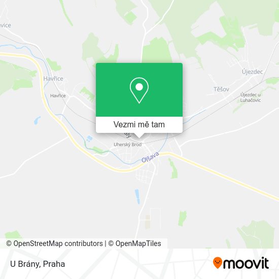 U Brány mapa
