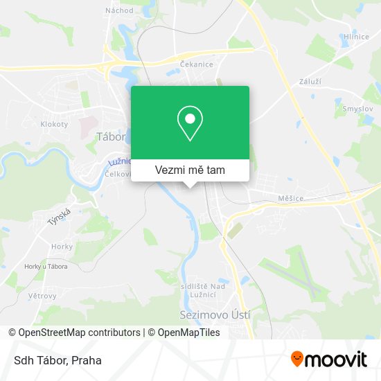Sdh Tábor mapa