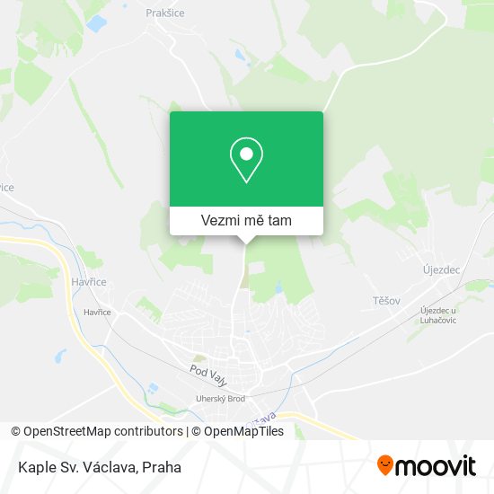 Kaple Sv. Václava mapa
