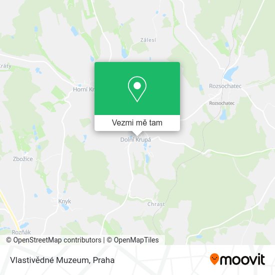Vlastivědné Muzeum mapa